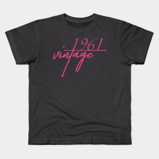 1961 Vintage. 63th Birthday Cool Gift Idea Kids T-Shirt